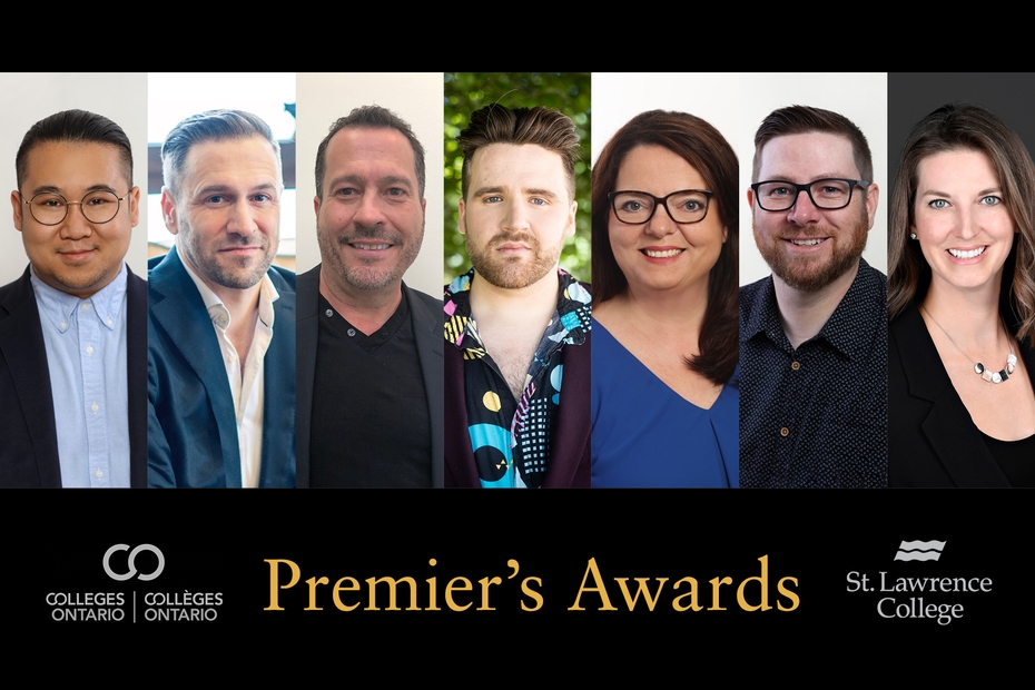 A collage of SLC nominees for the 2022 Premier's Awards from Colleges Ontario